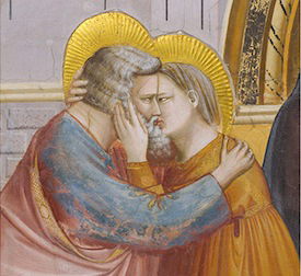 Giotto, Incontro tra Gioacchino e Anna, Cappella degli Scrovegni (Padova).