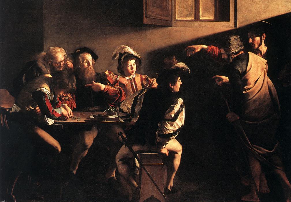 Caravaggio, la vocazione di Matteo