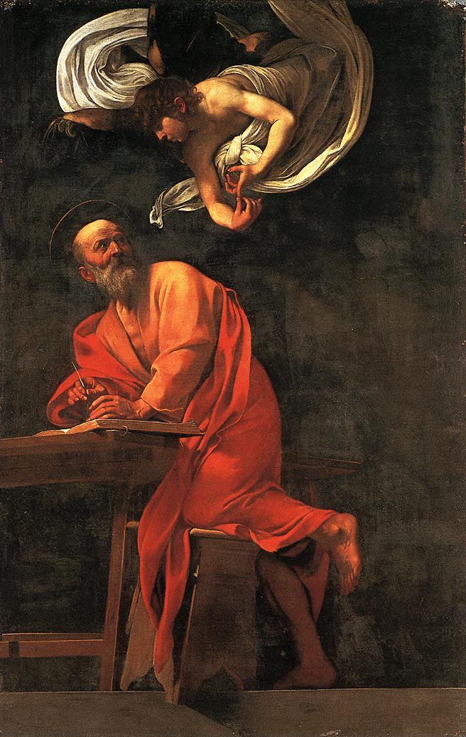 Caravaggio, S.Matteo al lavoro