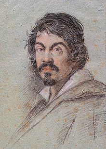 ritratto di Caravaggio (di Ottavio Leoni, 1621 ca.)